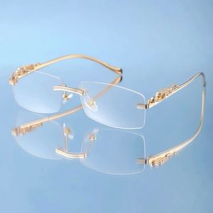 Clear and gold sunglasses